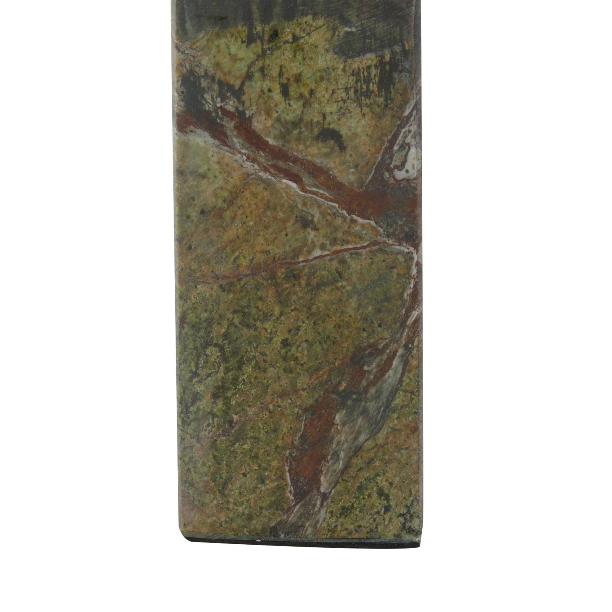 6" Green Marble Arched Bookend Set
